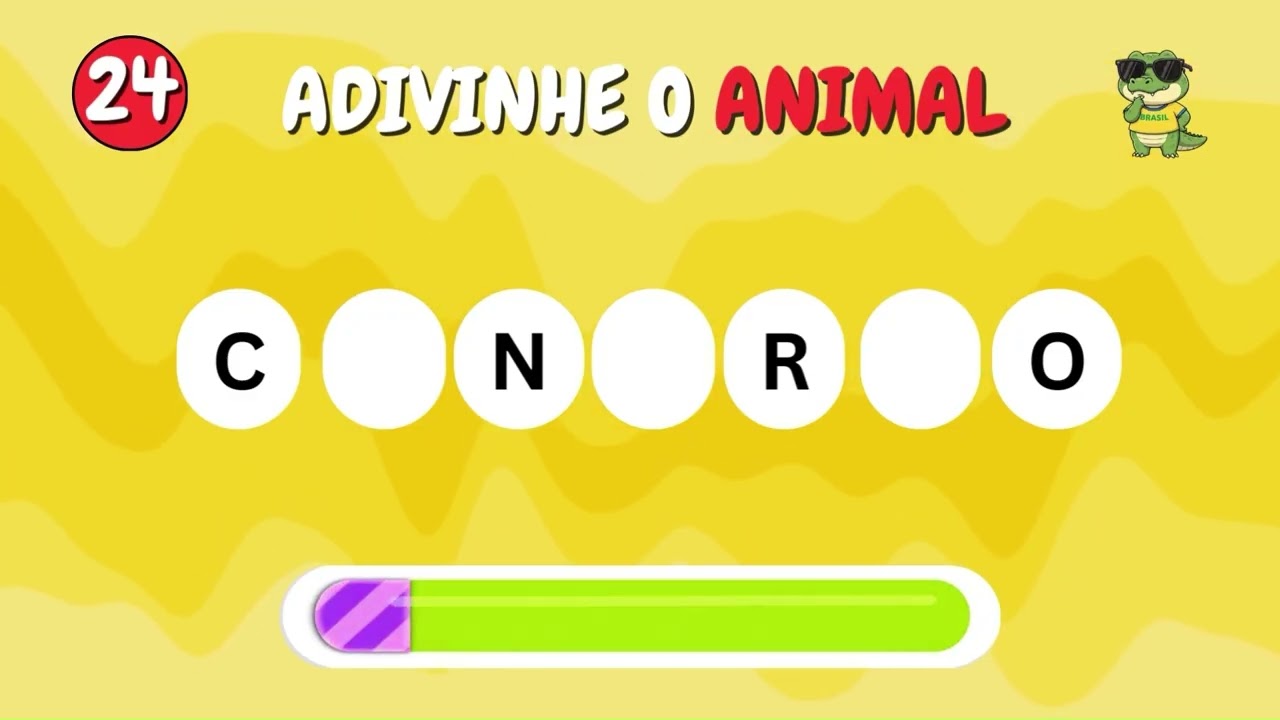 TESTE SEU CÉREBRO 🧠🤔 ADIVINHE O ANIMAL COM LETRAS FALTANDO