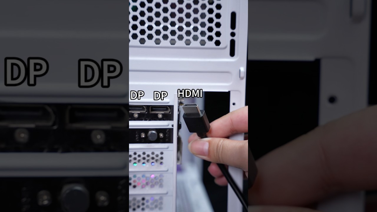 The DP interface of the graphics card does not match the monitor. What to do #tech #dp #gaming