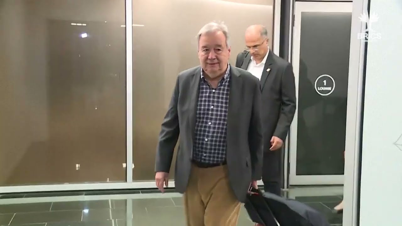 Iranian Foreign Minister and UN chief arrive in Rio for BRICS summit | AFP