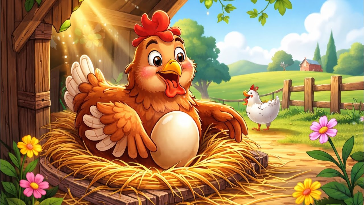 Snela koka jaje 🐔 | Dečija pesmica o koki, petlu i piletu 🐣 | Zabavna pesma za decu