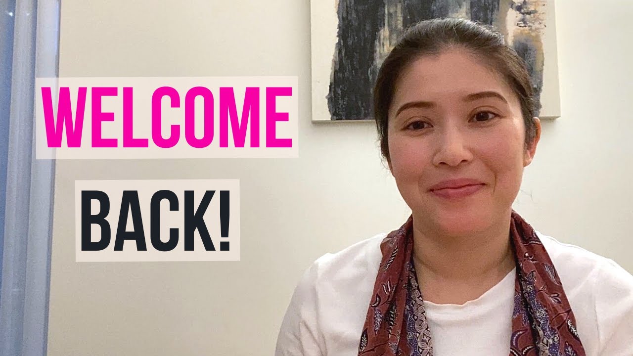 Welcome back!