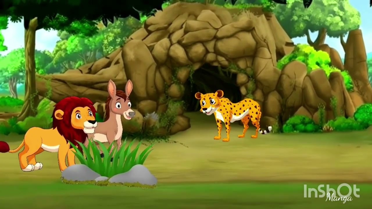 Cartoon kahani sher aur gadhe ki#cartoon #youtubeshorts #funny #youtubeshorts 
