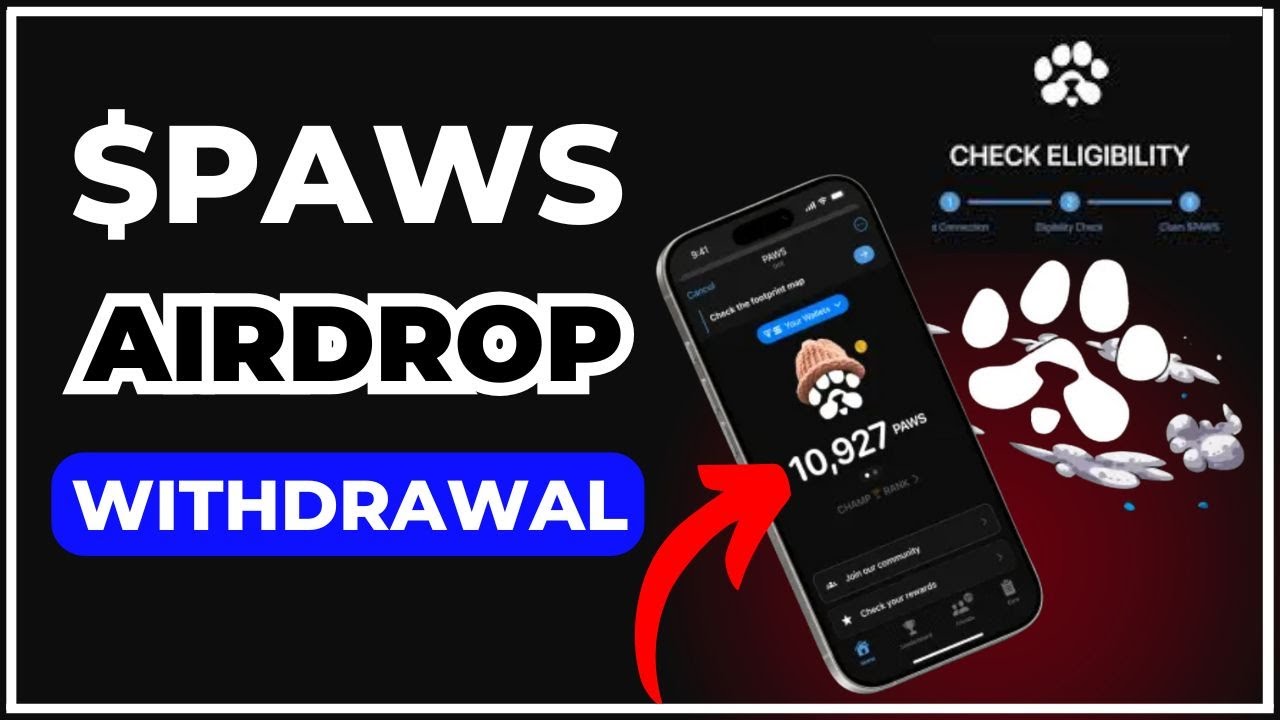 PAWS Airdrop Withdrawal || How To Withdraw Your PAWS Airdrop #paws #pawsairdrop