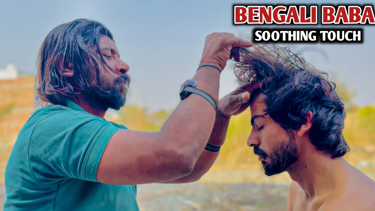 Traditional Bengali Baba ASMR Head Back Massage | Slow Massage • Peaceful Sleep Sounds