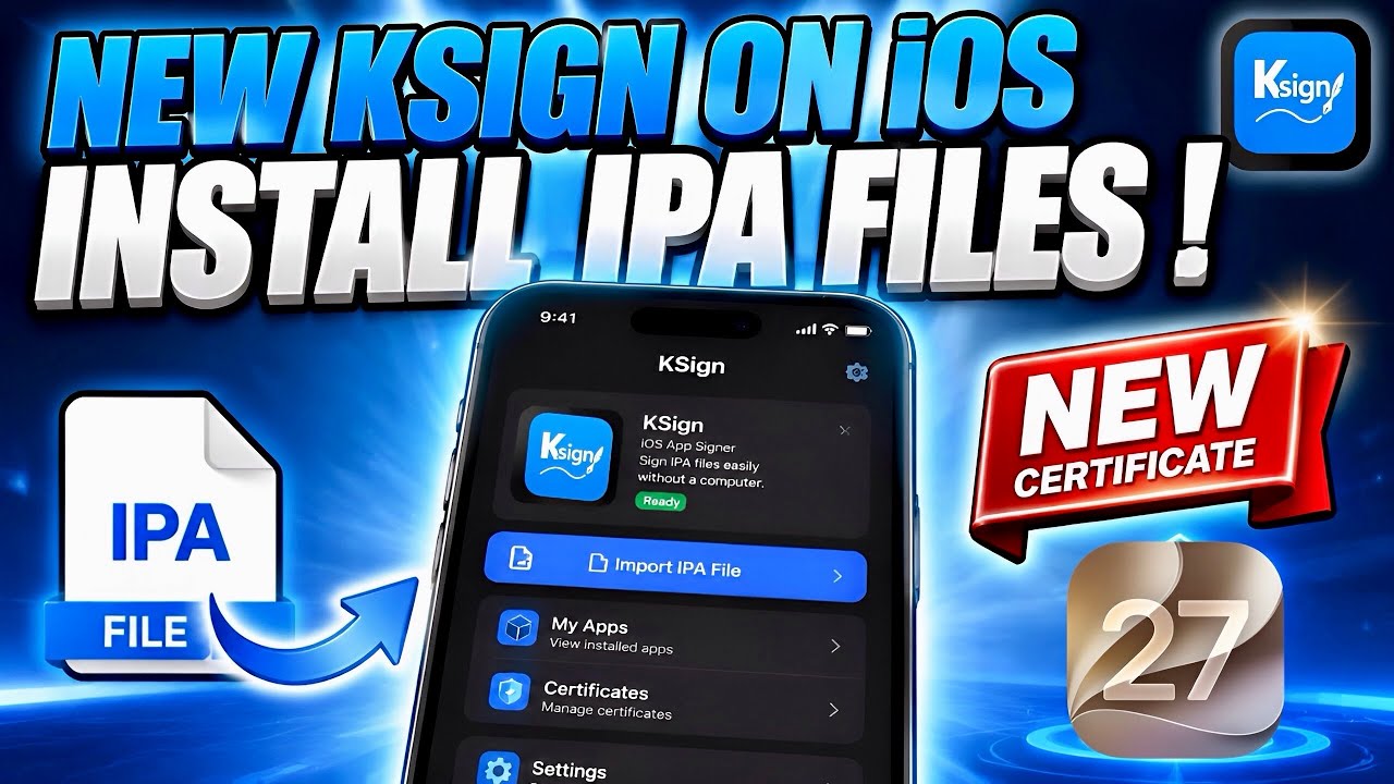 [НОВИНКА] Установка KSign и IPA-файлов на iPhone и iPad БЕЗ ПК | Установка IPA-файлов на iOS 15 &ndash;...