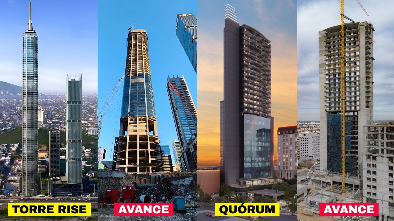 AVANCES DE OBRAS EN MÉXICO | Así va la construcción de Torre Rise, Quórum, Be Grand Country, Tauri