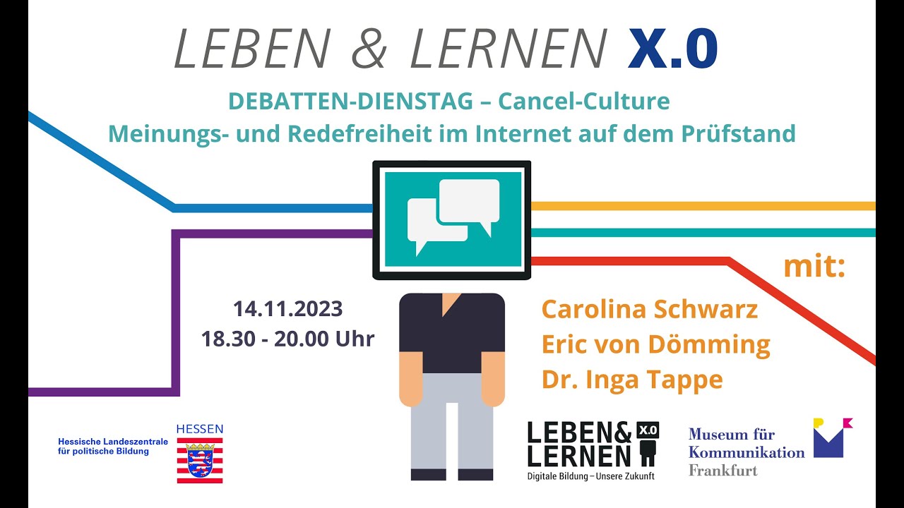 Debatten-Dienstag: Cancel-Culture – Meinungs- und Redefreiheit im Internet auf dem Prüfstand