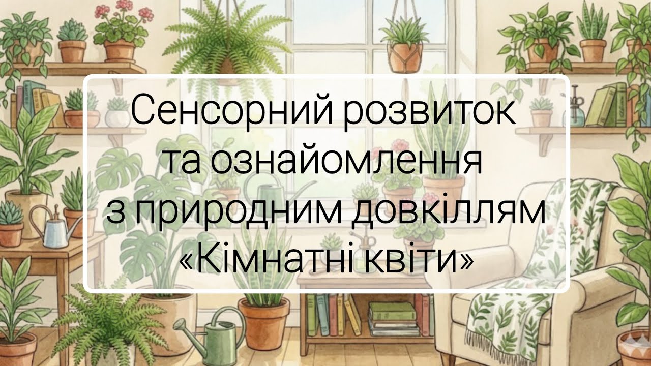 Сенсорний розвиток та ознайомлення з природним довкіллям 