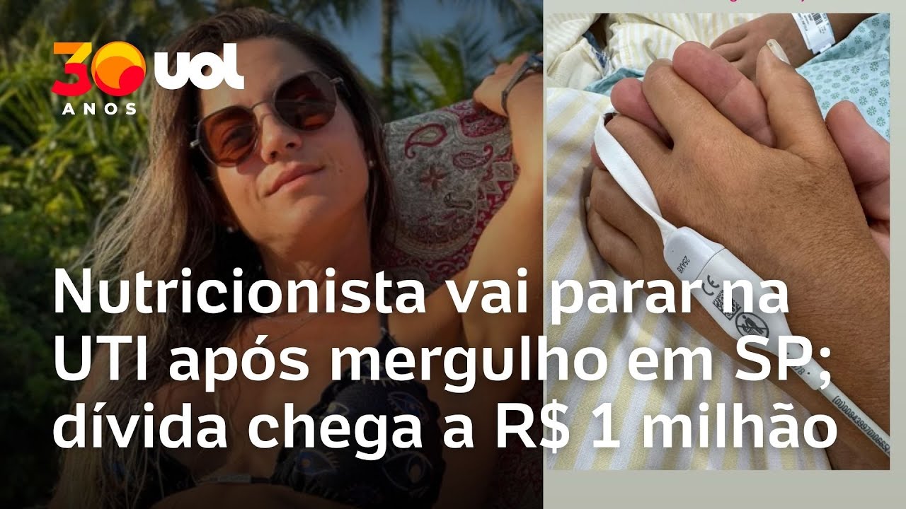 Nutricionista sofre grave lesão na medula após mergulho em SP; dívida com UTI chega a R$ 1 milhão