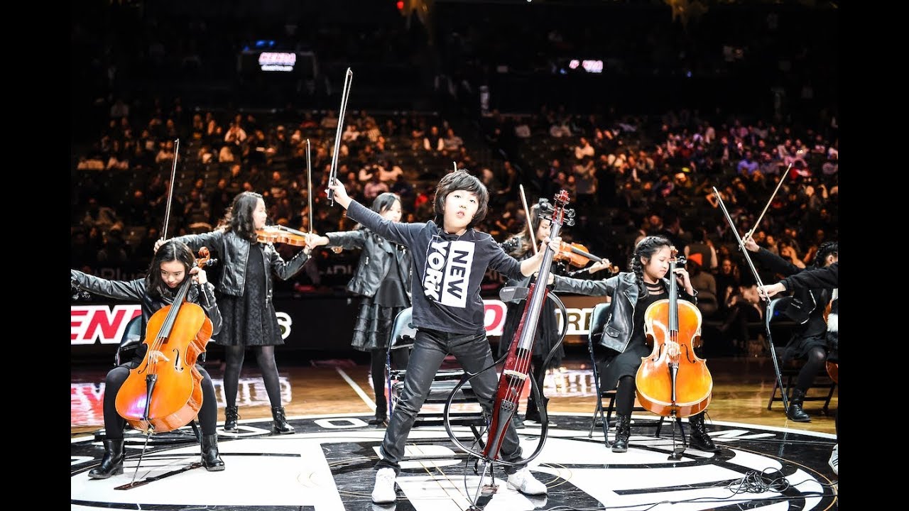 Joyous String Ensemble Wows Audience in NBA Game