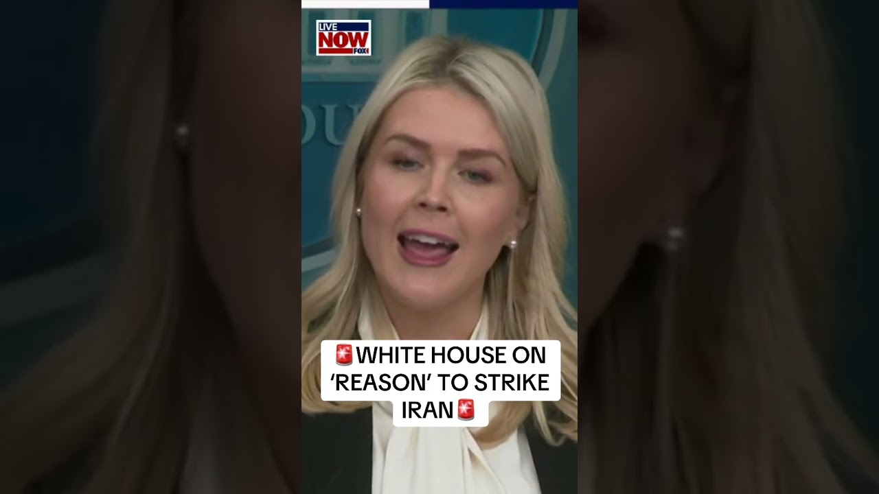 White House Press Secretary Karoline Leavitt on &ldquo;reason&rdquo; to strike Iran. #breaking #news