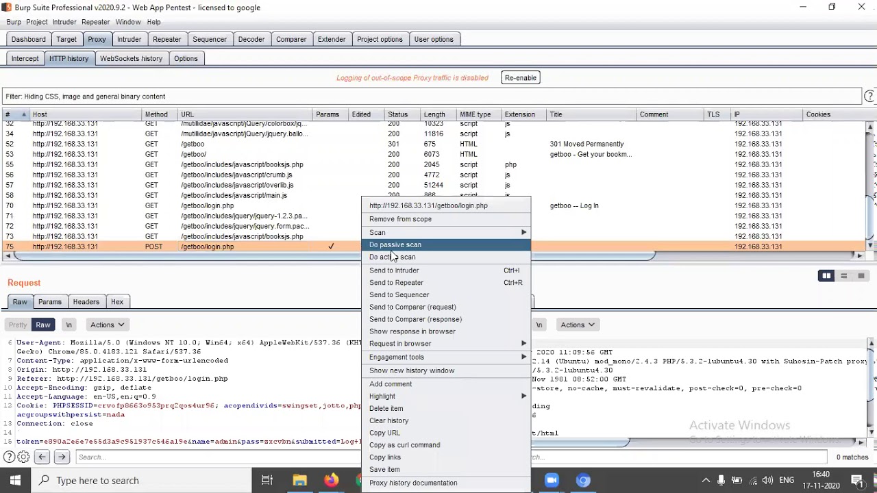 Testing for account enumeration and guessable accounts // Assessing Authentication Schemes