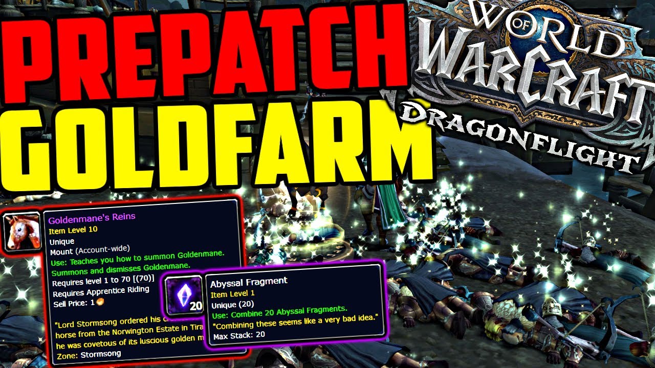 This Dragonflight Prepatch Goldfarm is AWESOME!