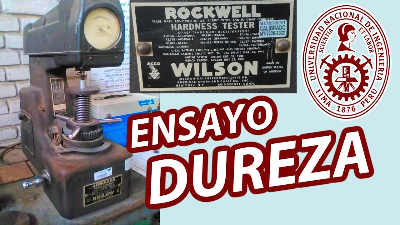 LABORATORIO DE DUREZA ROCKWELL en NUEVO Laboratorio Facultad Ingeniera Mecánica UNI