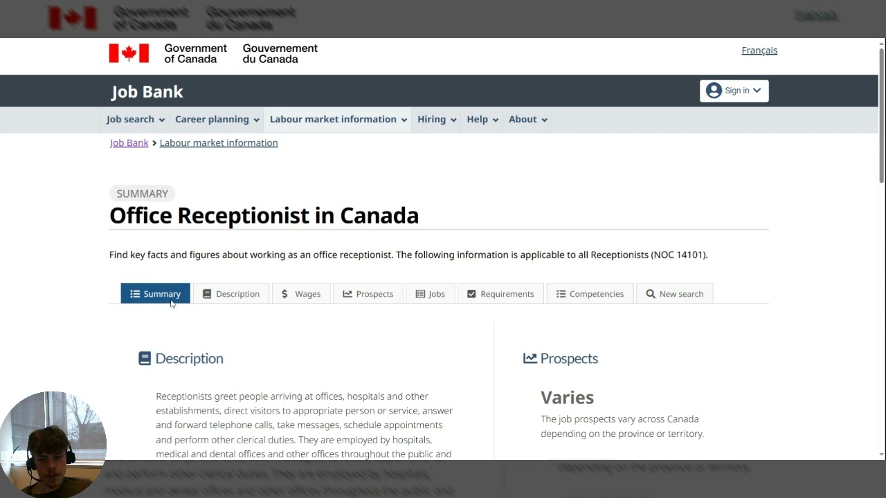 How to use the Job Bank's job profiles tool