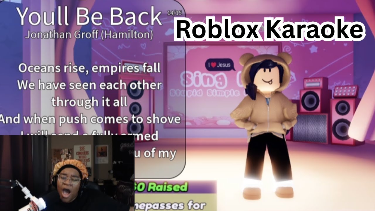 My first time Infront of an audience | Roblox Karaoke
