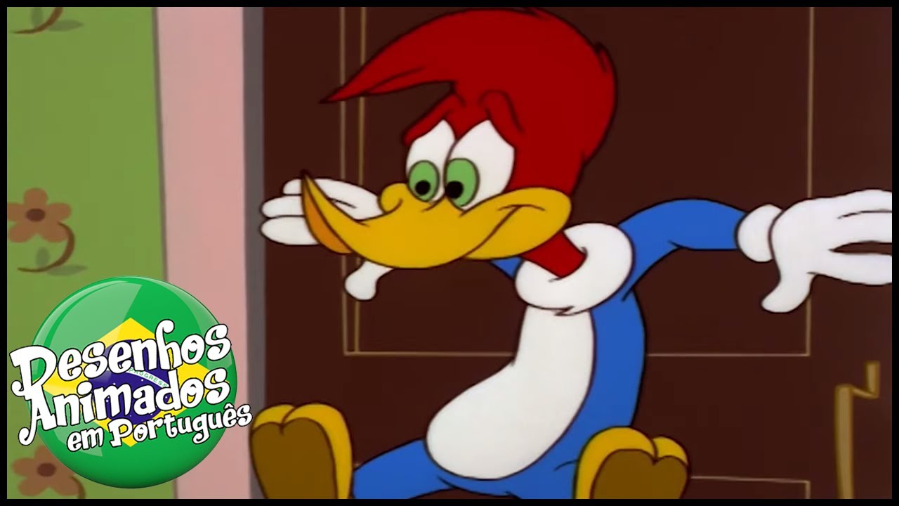 Pica-Pau em Português | Curso de colisão | Desenhos para crianças