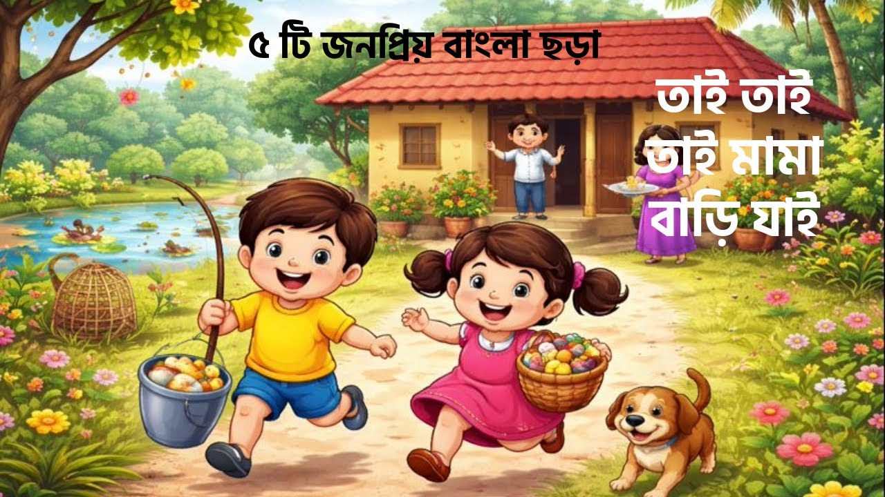 তাই তাই তাই মামা বাড়ি যাই | Bengali Kids Rhyme | Baby Songs | Bengali Nursery Rhymes