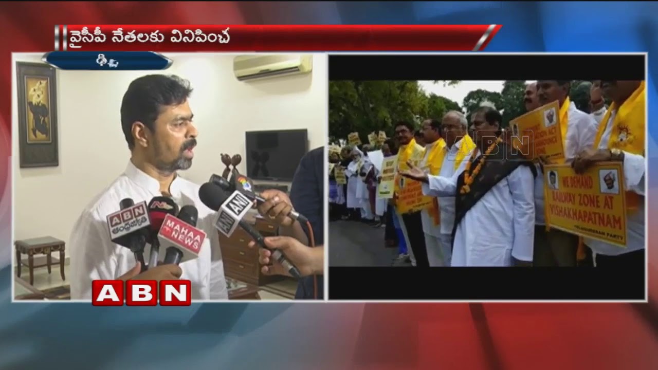 TDP MPs protests at Parliament , Demands special status for Andhra Pradesh