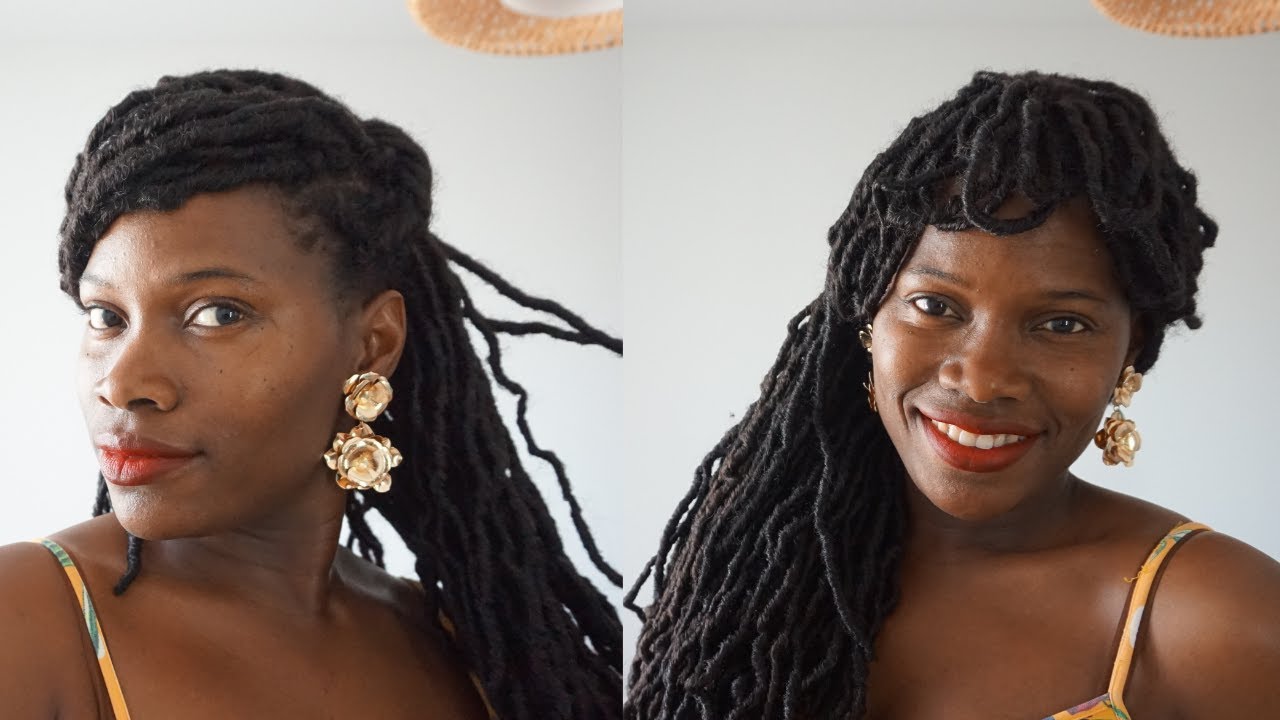 Coiffure chic avec des  faux locks
