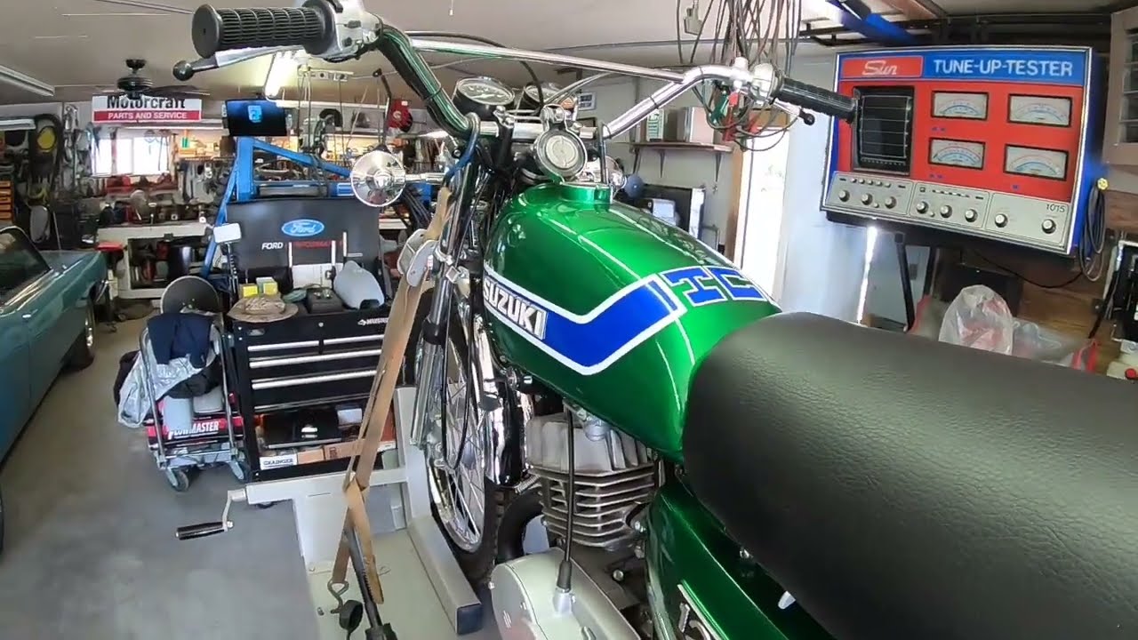 1973 Suzuki TC125 Prospector Final assembly and ride.