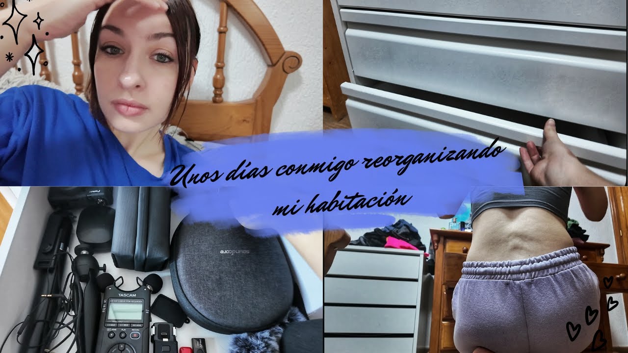 Unos DÍAS CONMIGO REORGANIZANDO mi habitación---VLOG😊✨