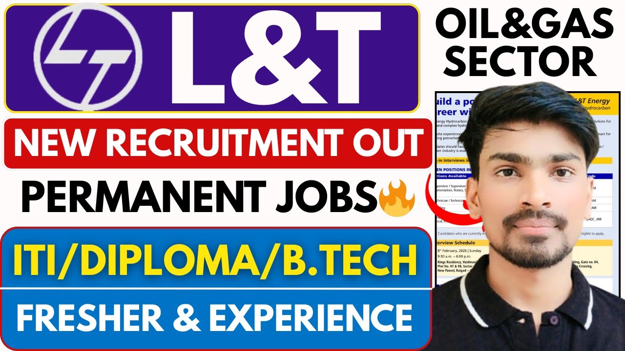L&T Recruitment 2026 | ITI/Diploma/B.Tech | L&T New Vacancy 2026 | Details Notification Out