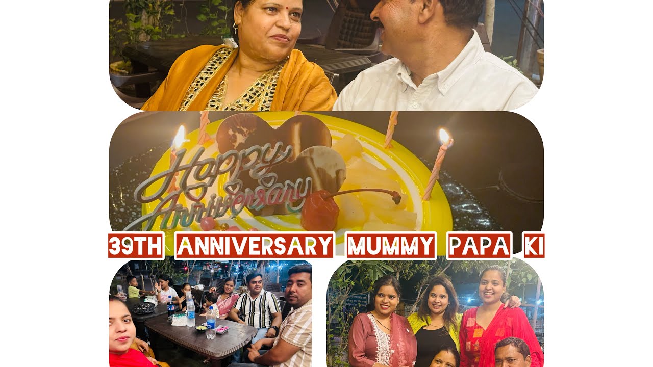 39th anniversary mummy  papa ki❤️#famous #anniversarycelebration #enjoyment #love