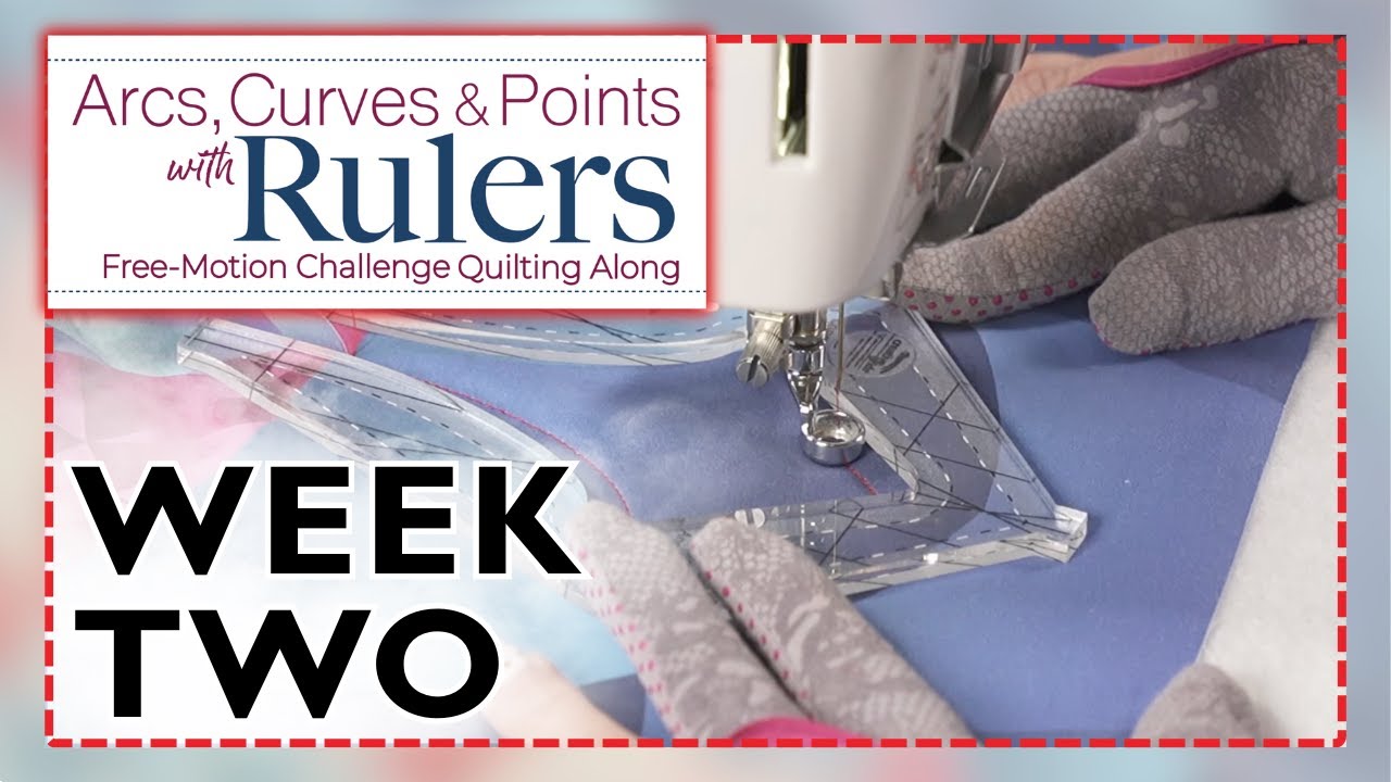 Petals, Rays, Stars & Echos: Arcs, Curves & Points w/ Rulers Free Motion Quilting w/ Angela Walters