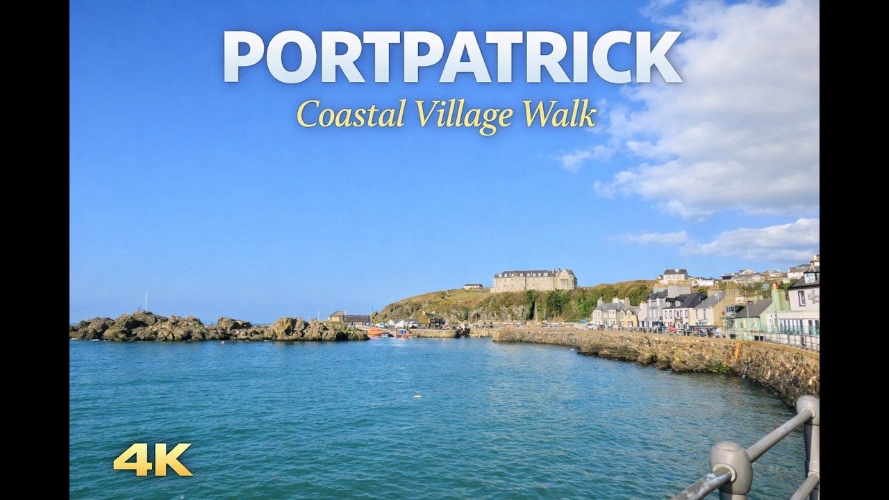 PORTPATRICK 🏴󠁧󠁢󠁳󠁣󠁴󠁿 Coastal Village Walk | Scotland&rsquo;s Hidden Harbour Gem (4K)