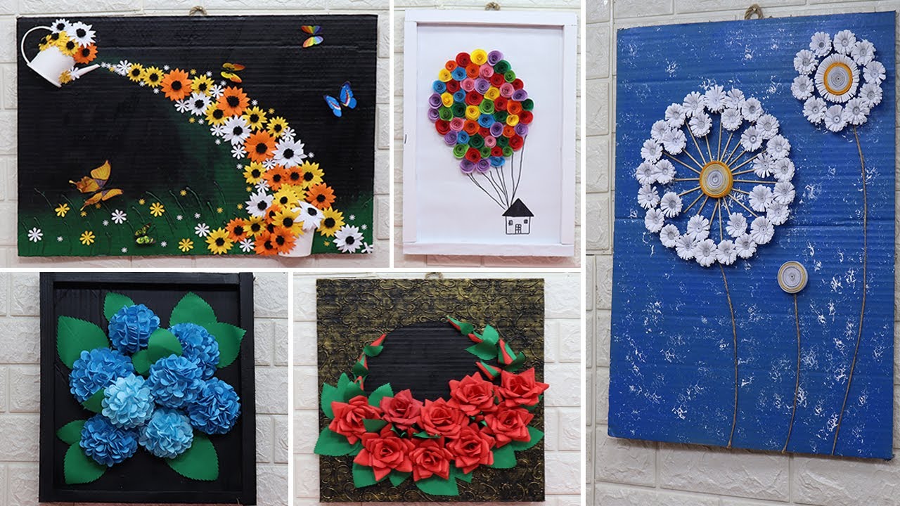 Home decorating ideas handmade with Paper | Wall decoration ideas