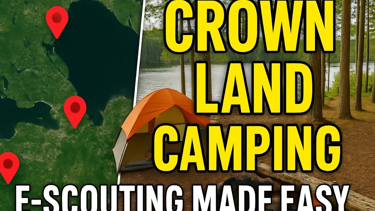 How To E-SCOUT for a campsite on CROWN LAND.