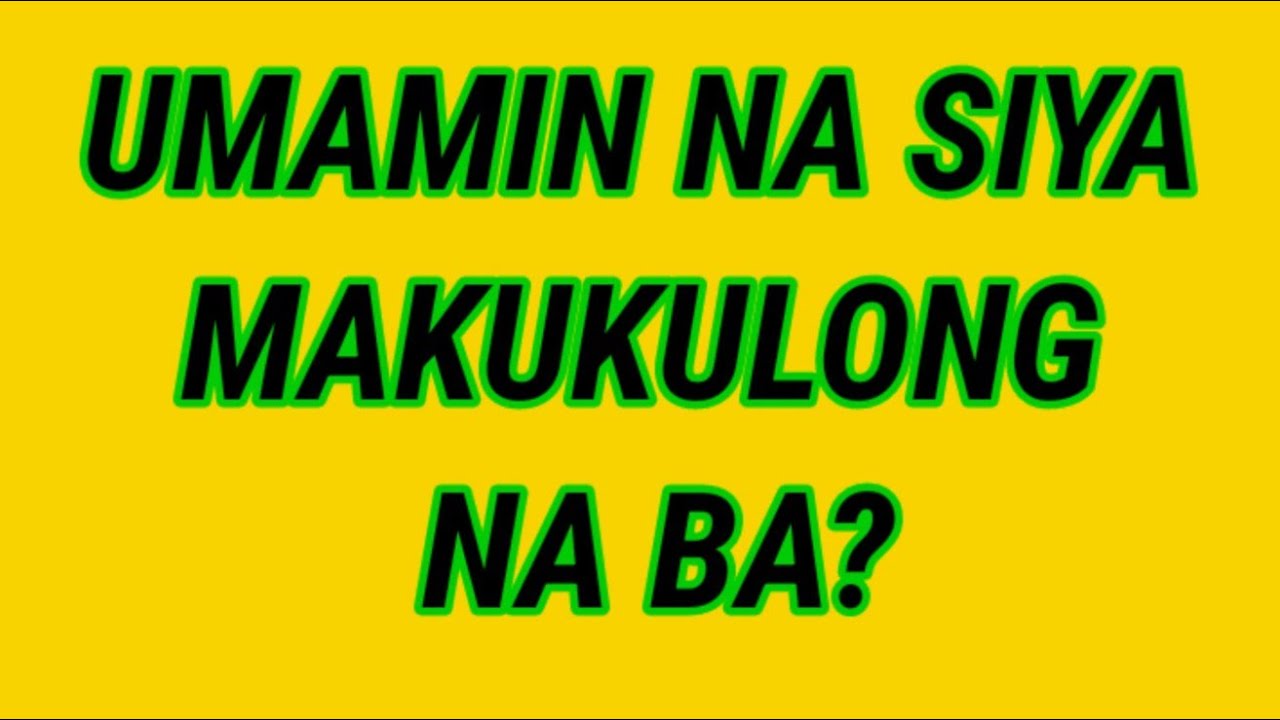 Sa Kaso Pag.UMAMIN Makukulong  Na  Ba?