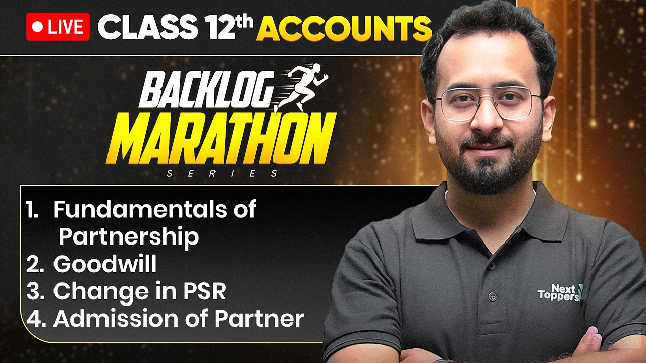 Class 12th Accounts - BACKLOG MARATHON 2026-27🔥|  Prarambh 2.0 Launch