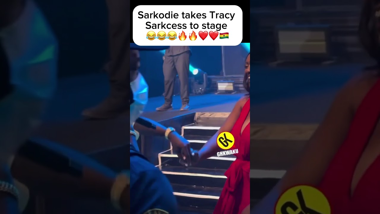 Sarkodie takes Tracy Sarkcess to stage #sarkodie #sark #sarknation #sarkcess #shattamichy #shatta