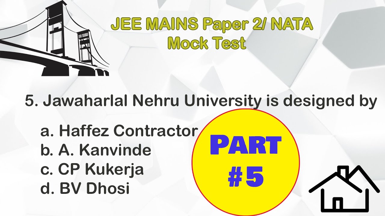 Mock test/Quick Revision/Most Important question of B.arch/NATA 2020 part-5