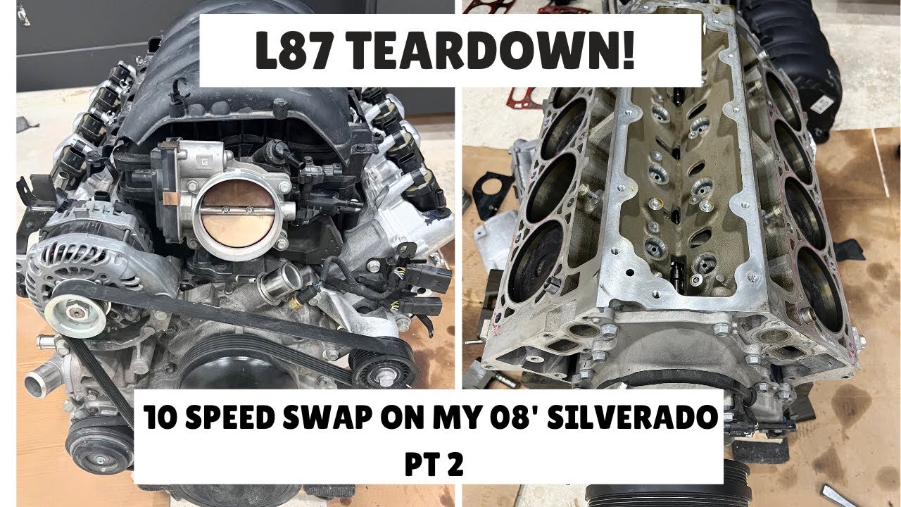 L87 TEARDOWN FOR 10 SPEED SWAP ON MY 08' SILVERADO