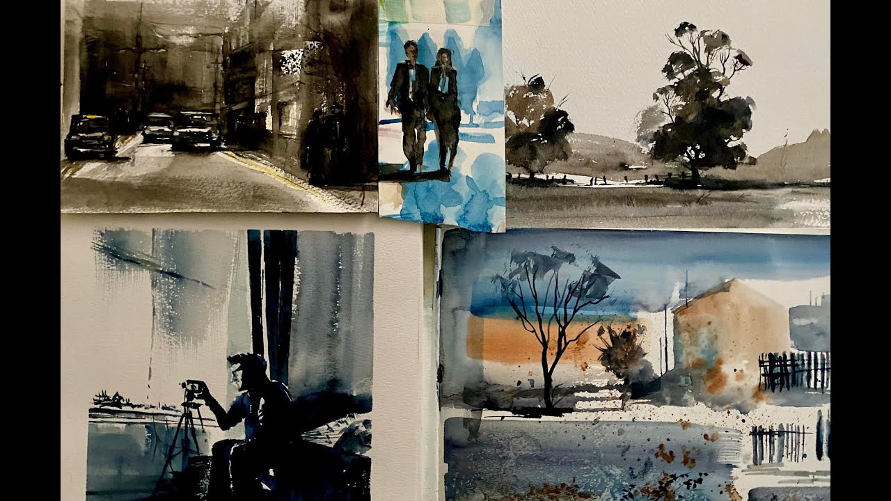 Экскурсия по альбому Sketchbook 2021: почему эскизирование ВАЖНО для рисования акварелью пейзажа ...