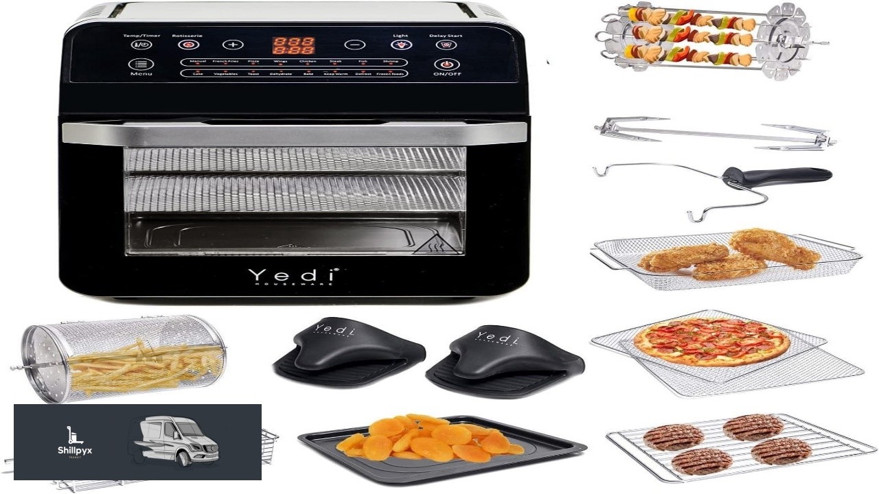 Yedi Total Package 18 in 1 Air Fryer Oven Air Fryer with Rotisserie