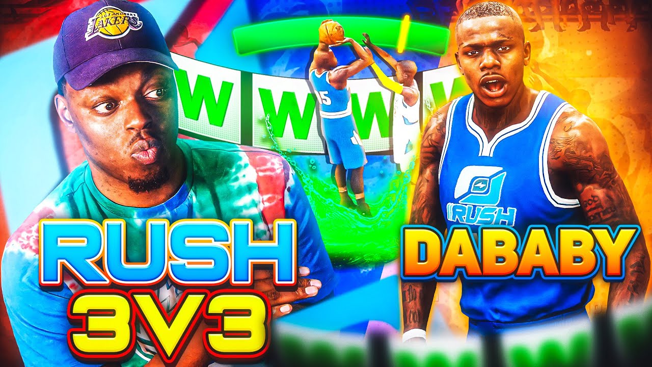 I brought DaBaby Back Into NBA 2k21 Rush 3V3 and This Happened...