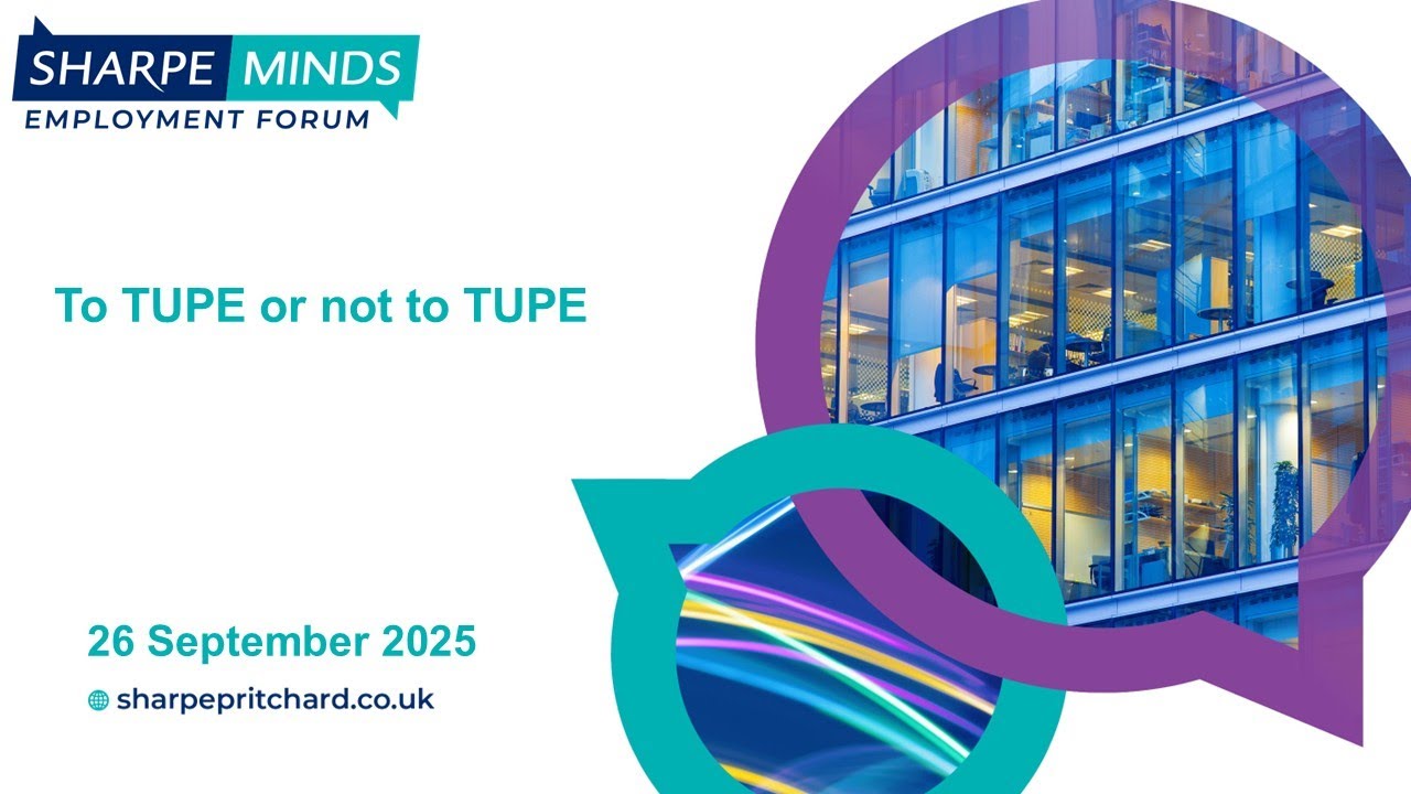 Sharpe Minds: TUPE or not to TUPE