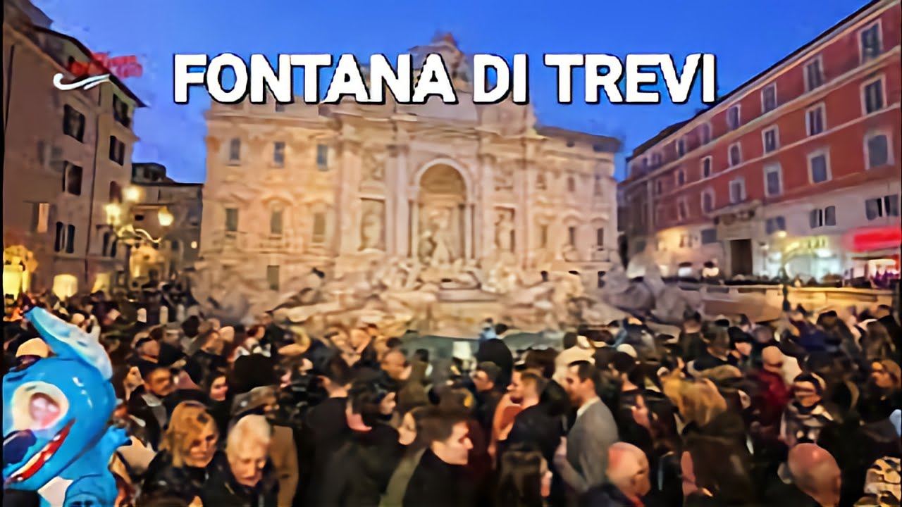 Fontana di Trevi: Večernja Magija i Legenda o Novčiću 🇮🇹 4K