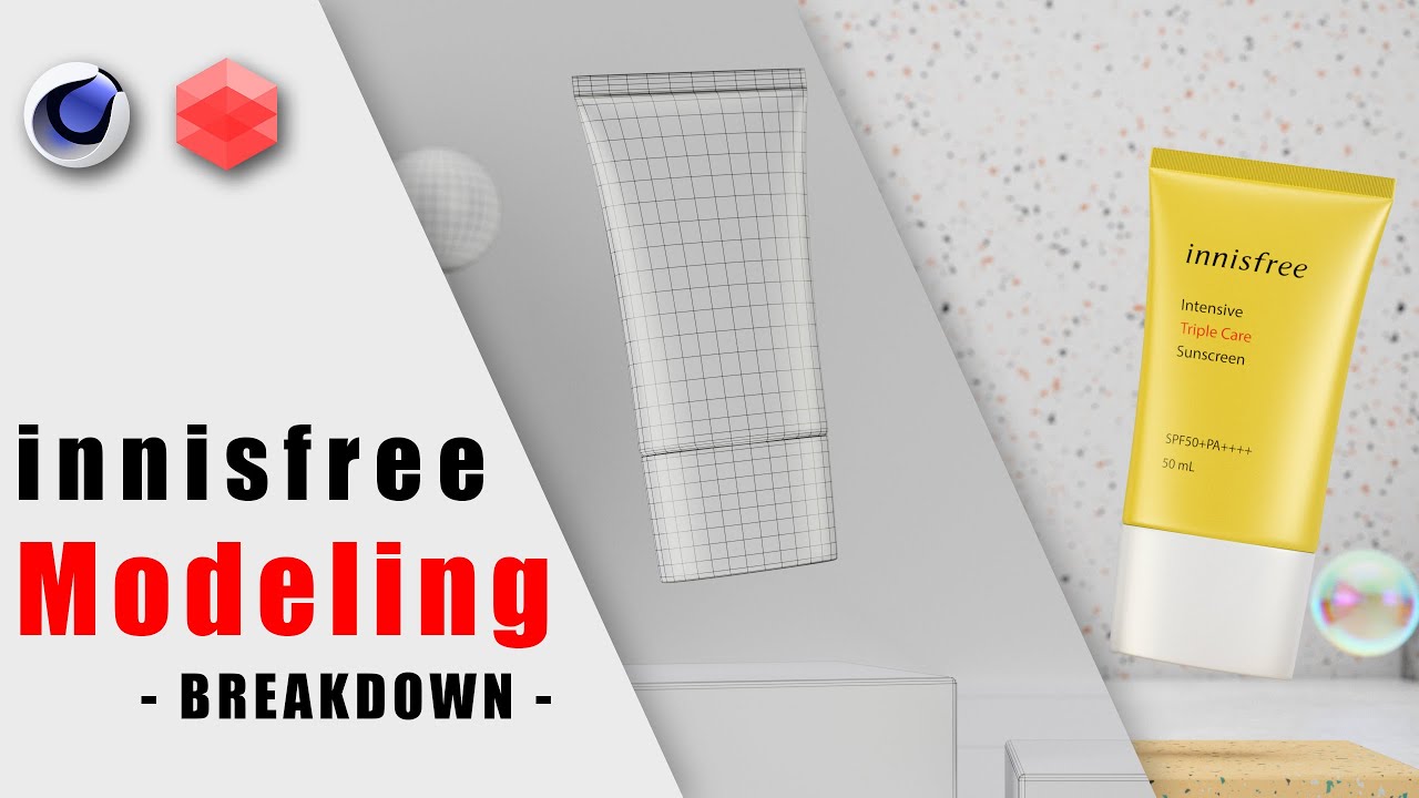 Part 1 Modeling Breakdown | innisfree | Cinema 4D + Redshift | 3D Product Visualization