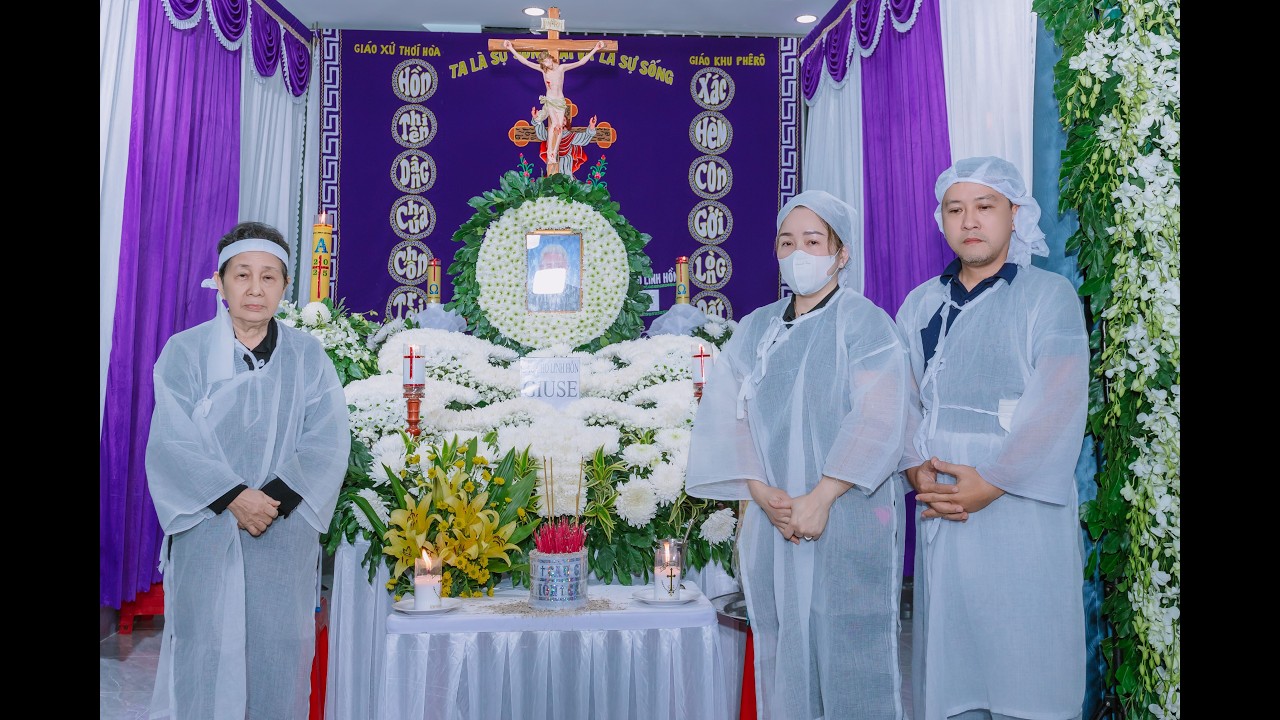 THÁNH LỄ AN TÁNG  ÔNG CỐ  GIU SE PHAN VĂN  NHỰT/////// CÔNG TY MAI TÁNG BA CHUNG SDT 0918487295