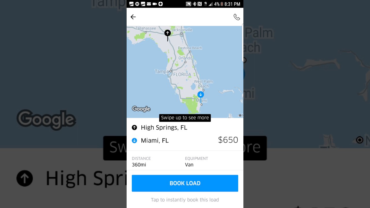 Uber Freight ( Live load board)