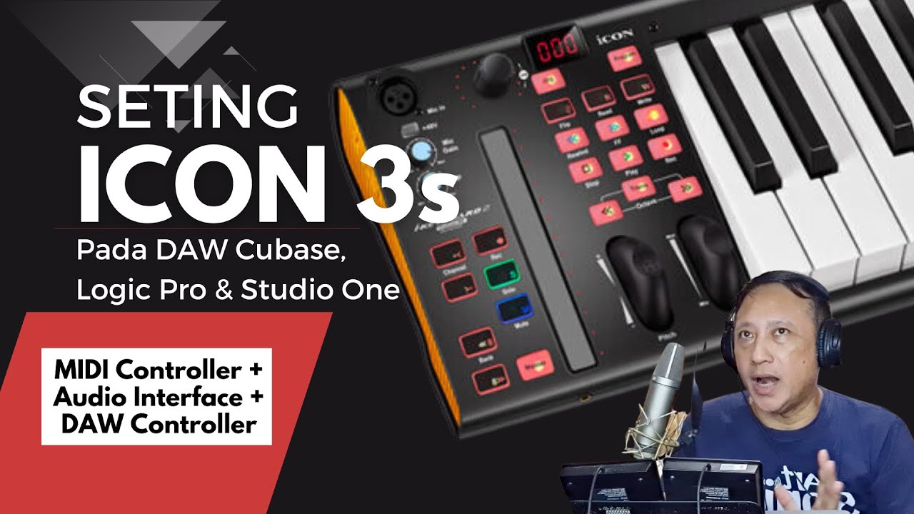 Setup ICON iKeyboard 3S pada DAW Cubase,  Studio One dan Logic Pro
