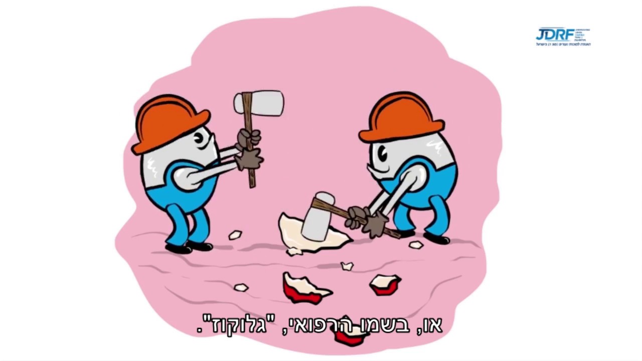 מהי סוכרת נעורים (מסוג 1)?  - סרטון הסברה וויטבורד Whiteboard- הפקה נאנוק