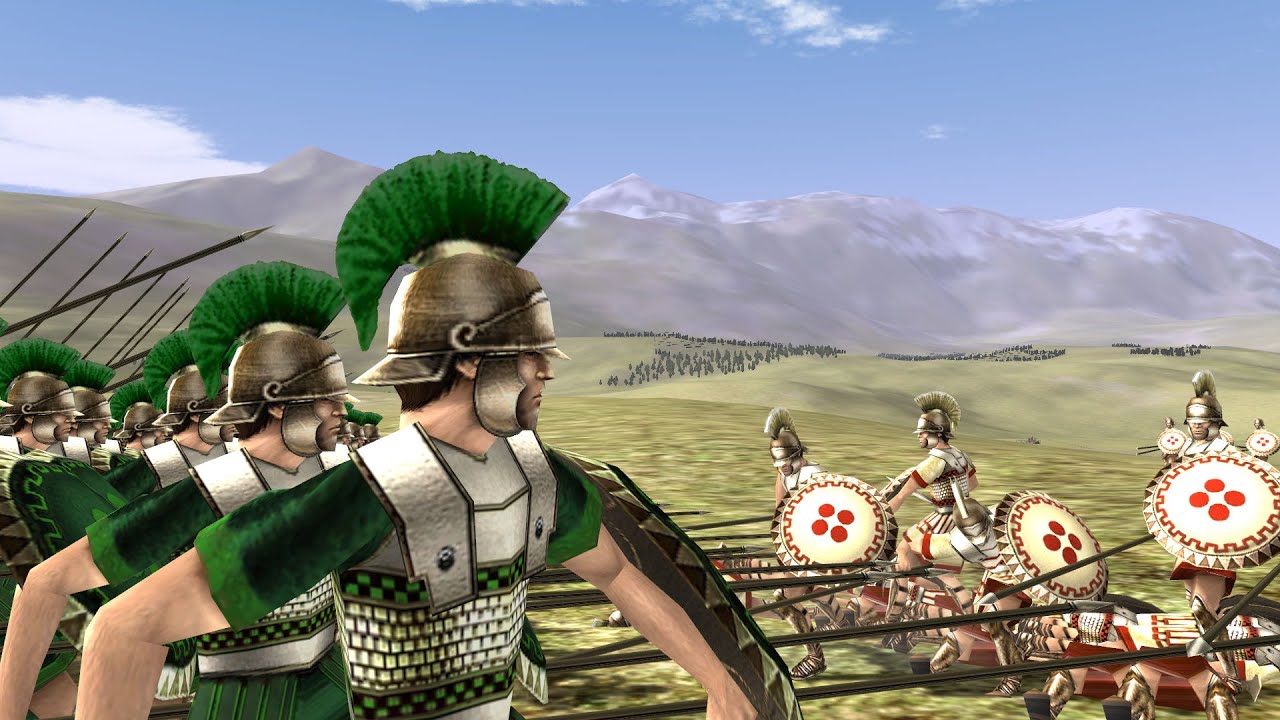 Как работает фаланга RomeTotalWar. Косой удар (?!) фаланги RomeTW