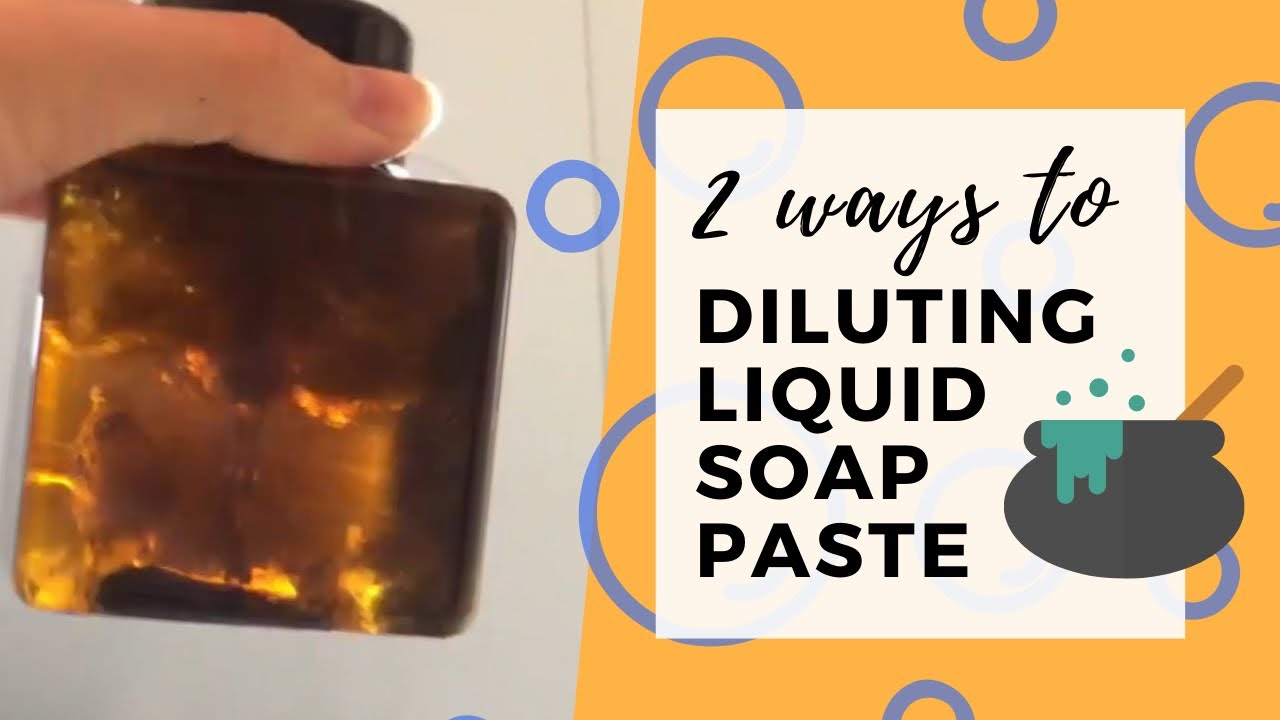 Liquid Soap Making Part 2: Diluting your Handmade Soap Paste 溶解液體皂團 (2 Ways)