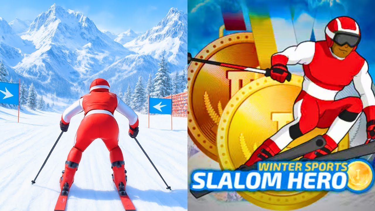 Zimowe sporty Slalom Hero